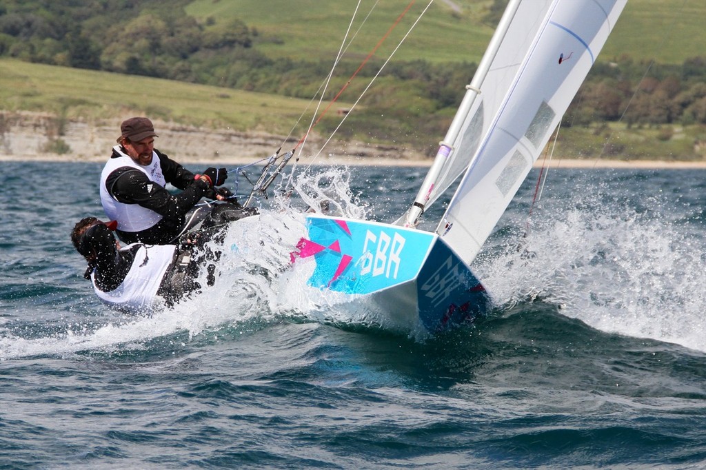 July 28, 2012 Iain Percy and Bart Simpson, GBR Star Two Man keelboat © Richard Gladwell www.photosport.co.nz